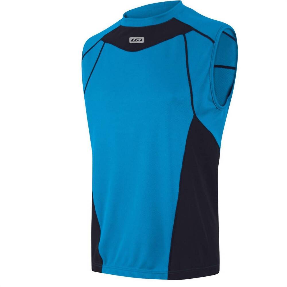 NEW LOUIS GARNEAU men's flex run tank in blue